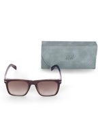 Men's Brown Wayfarer Rectangular Sunglasses