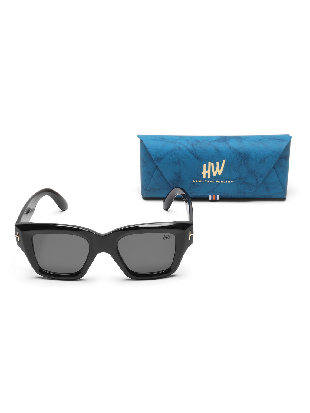 Blade Black Wayfarer Mens Sunglasses