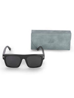 Men's Full Black UV Protected Wayfarer Rectangular Sunglasses