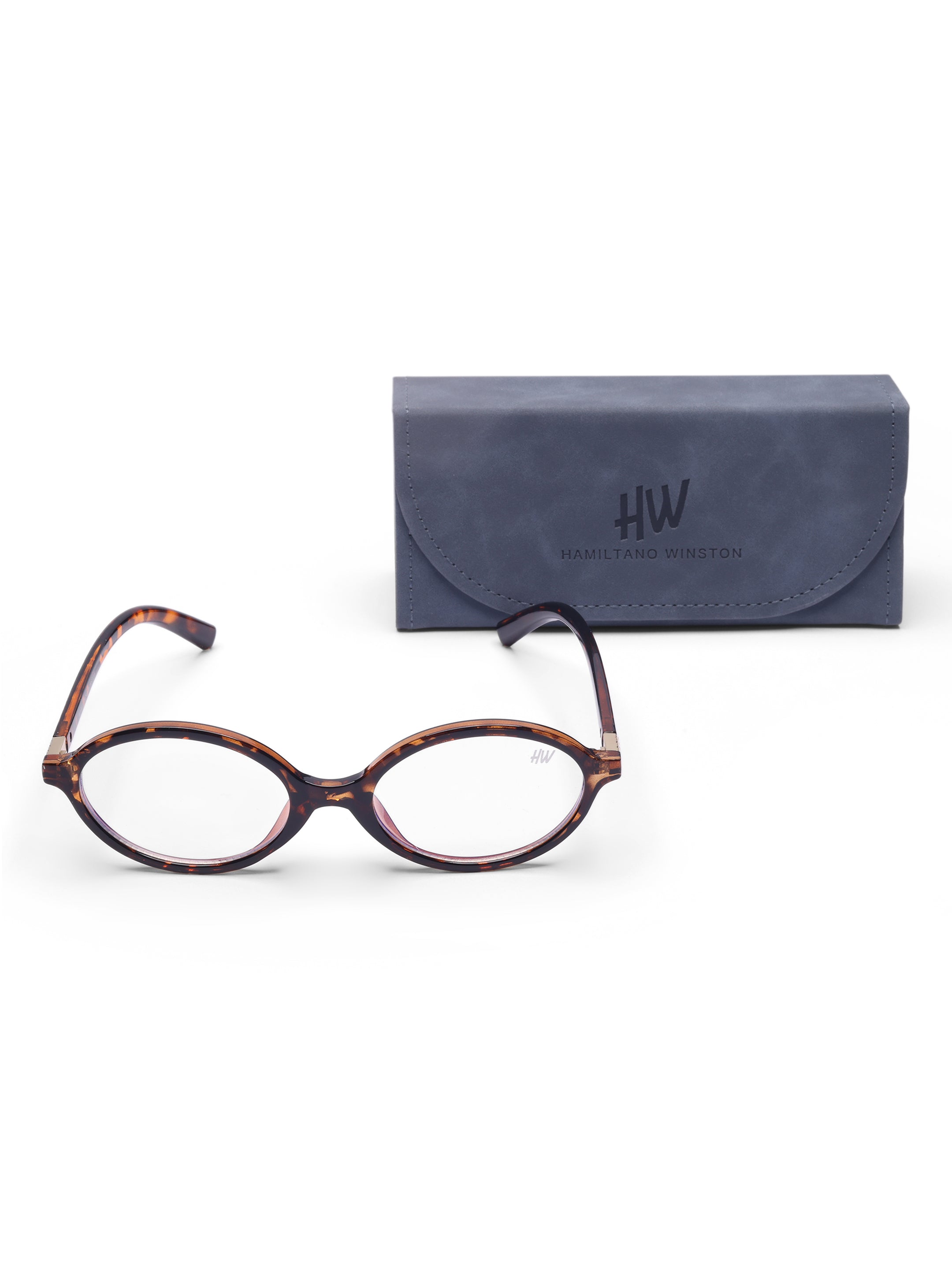 Women's Oval Leopard Transparent Optical Frame