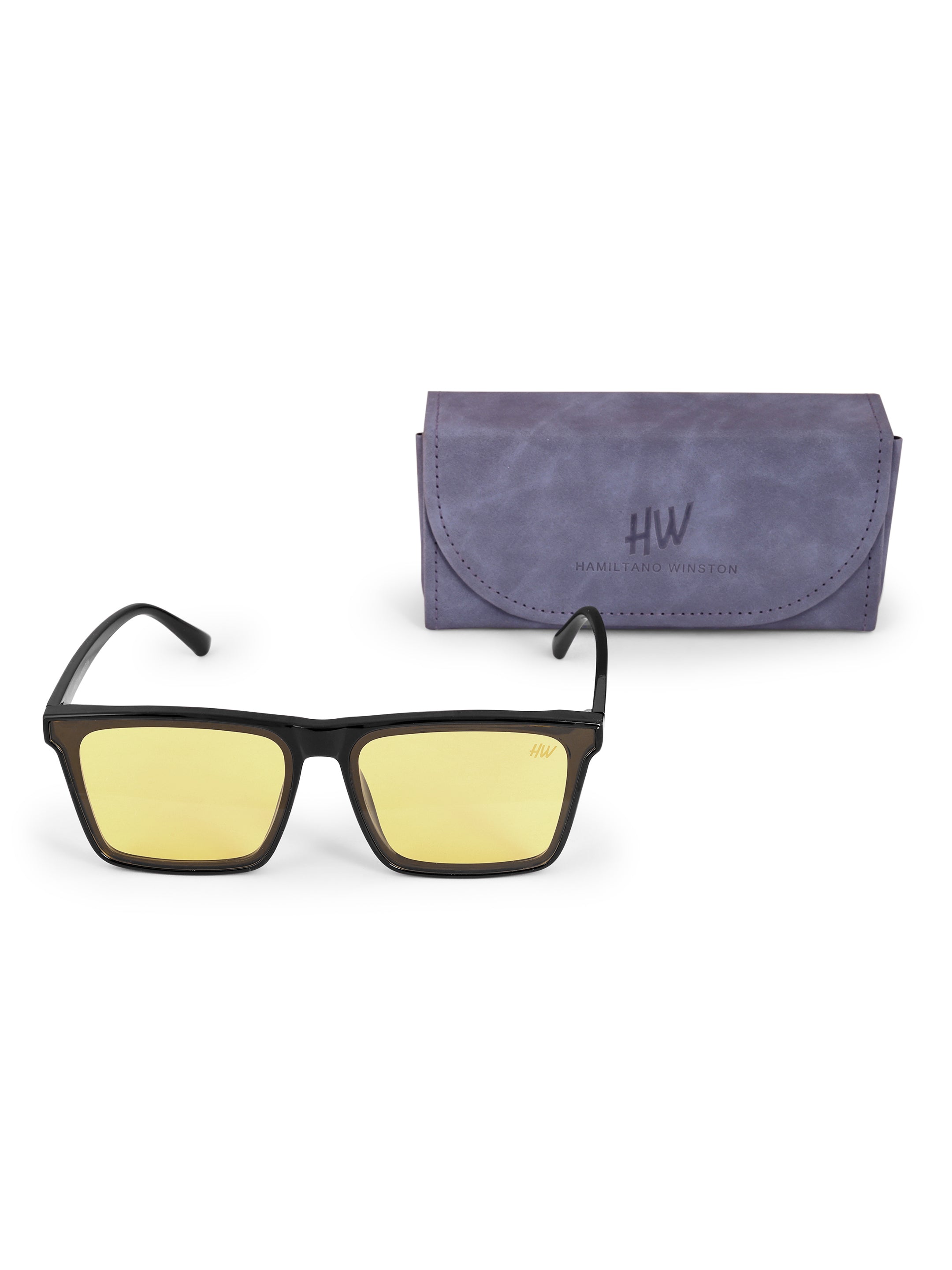 Men's Classic Yellow Wayfarer Sunglasses