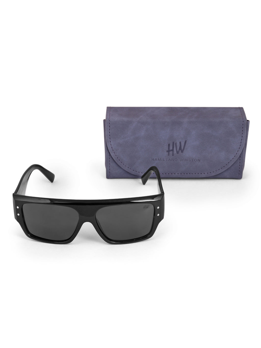 Men's Black Wayfarer UV Protected Sunglasses