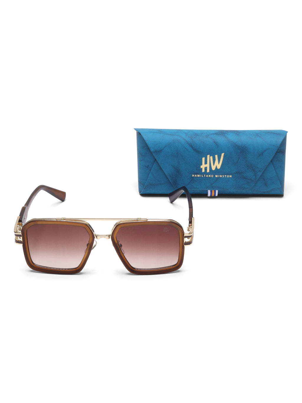 Havoc Brown Wayfarer Mens Sunglasses