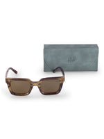 Women's Leopard Brown Wayfarer Rectangular Sunglasses