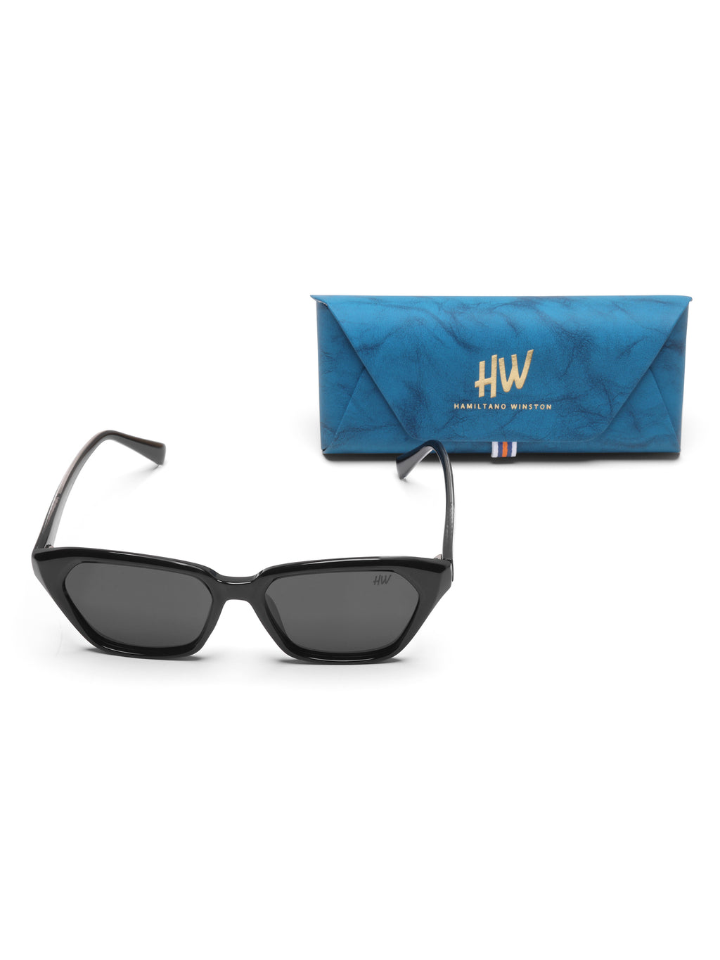 Evora Black Cateye UV Protected Womens Sunglasses