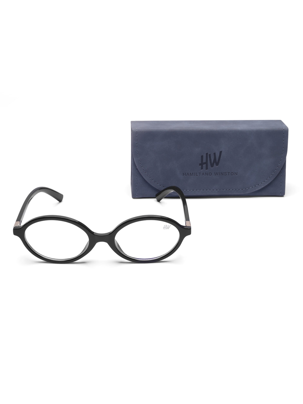Women's Black Oval Optical Frame