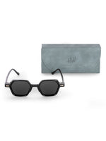 Women's Black Hexagon Premium Sunglasses
