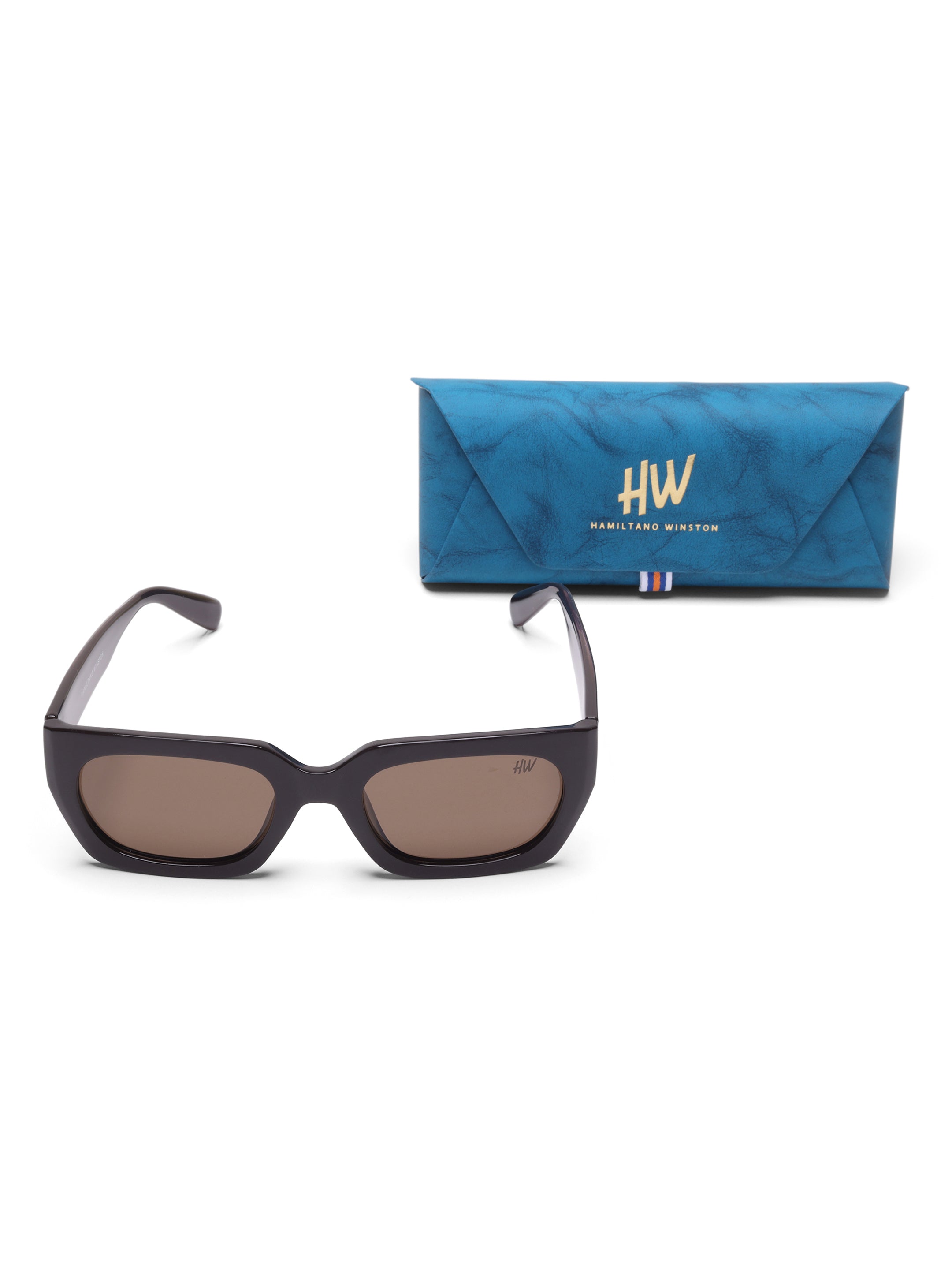 Solara Brown Oval UV Protected Womens Sunglasses
