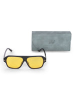 Men's Yellow UV Protected Wayfarer Rectangular Sunglasses
