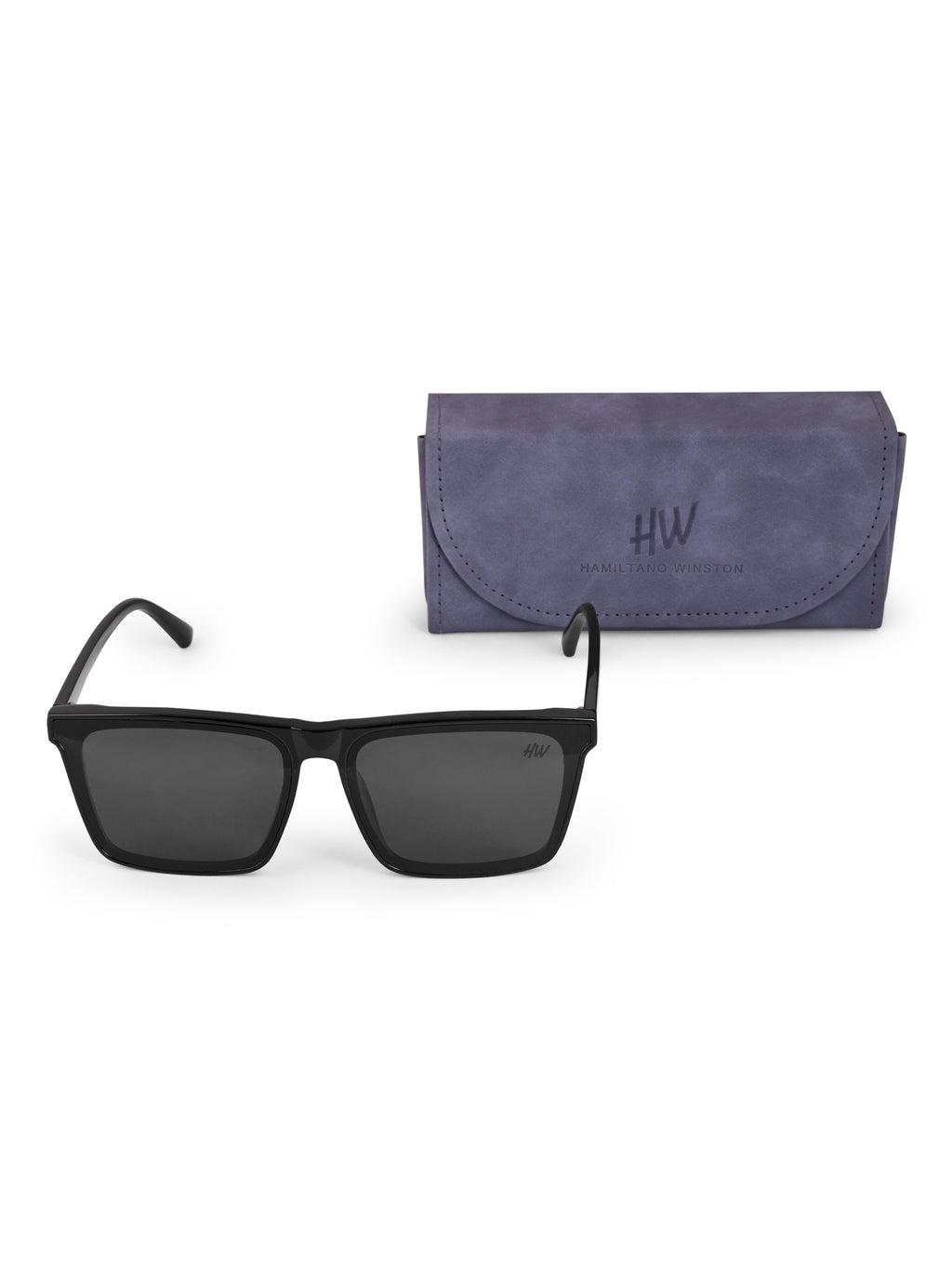 Men's Classic Black Wayfarer UV Protected Sunglasses