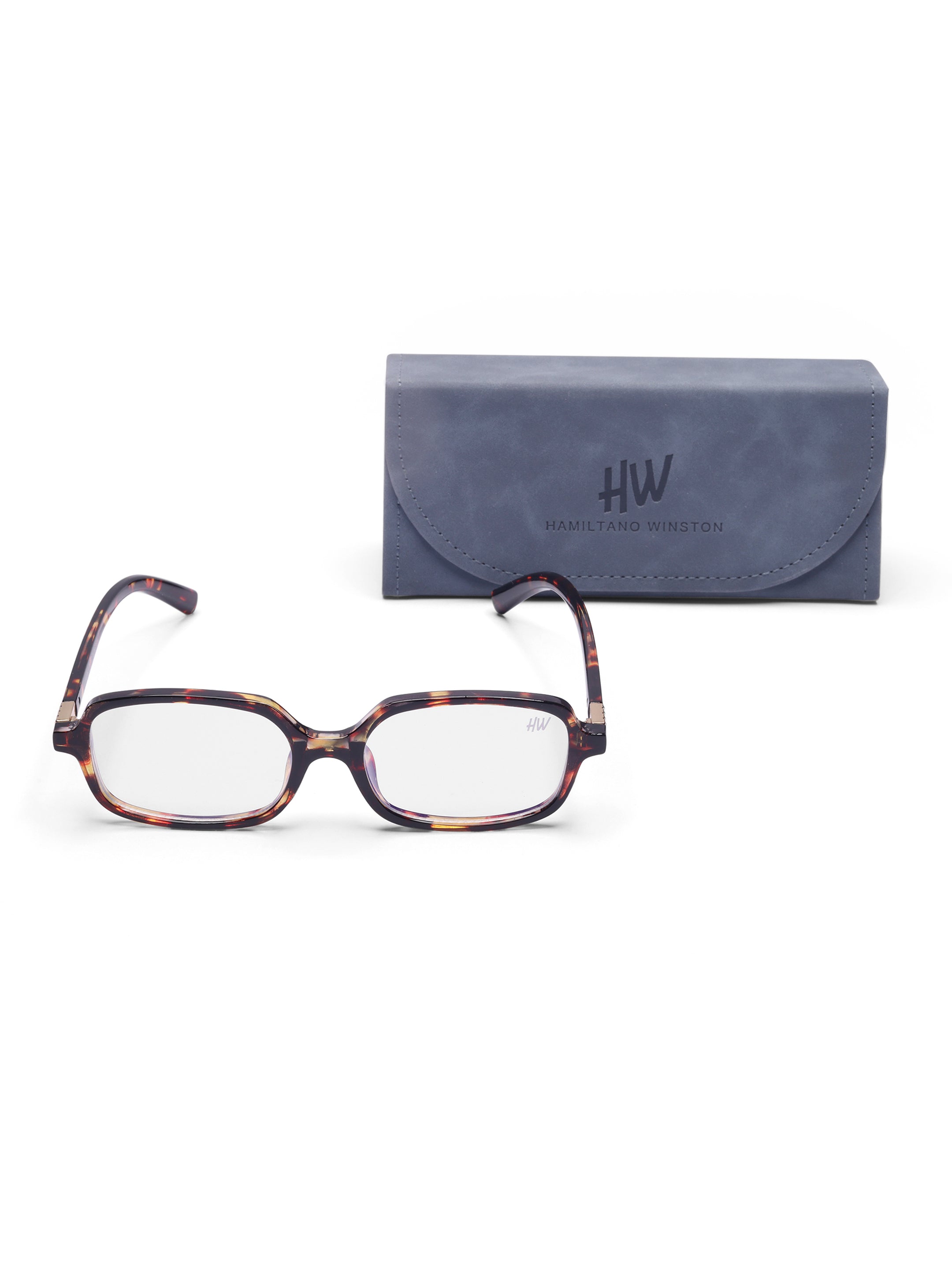 Women's Small Leopard Rectangle Sunglasses