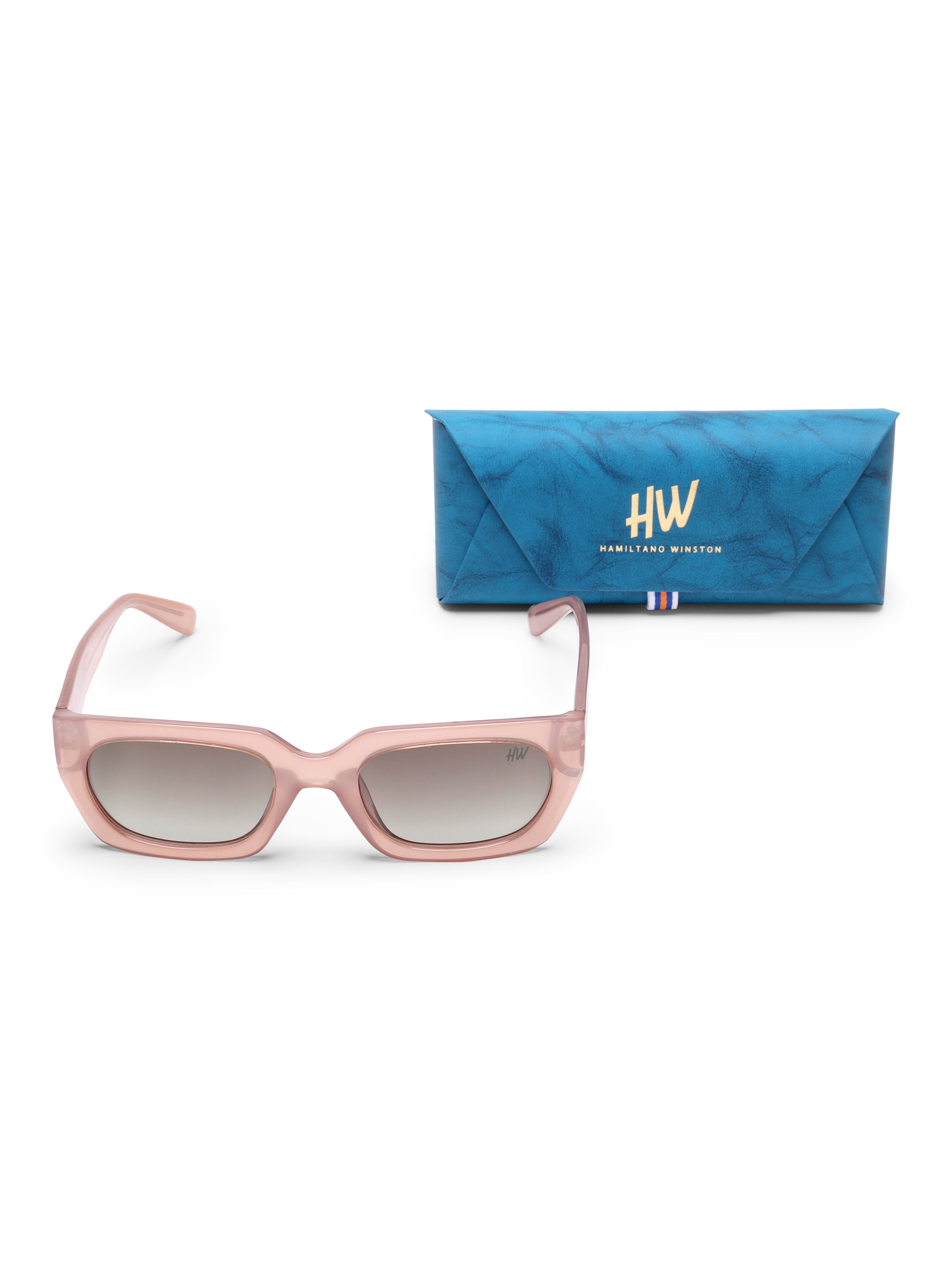 Savina Peach Wayfarer UV Protected Womens Sunglasses