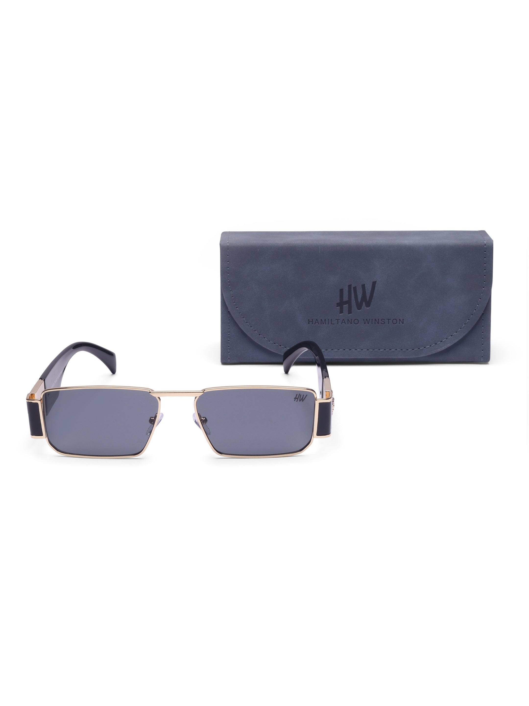 Men's Black Gold UV Protected Sunglasses