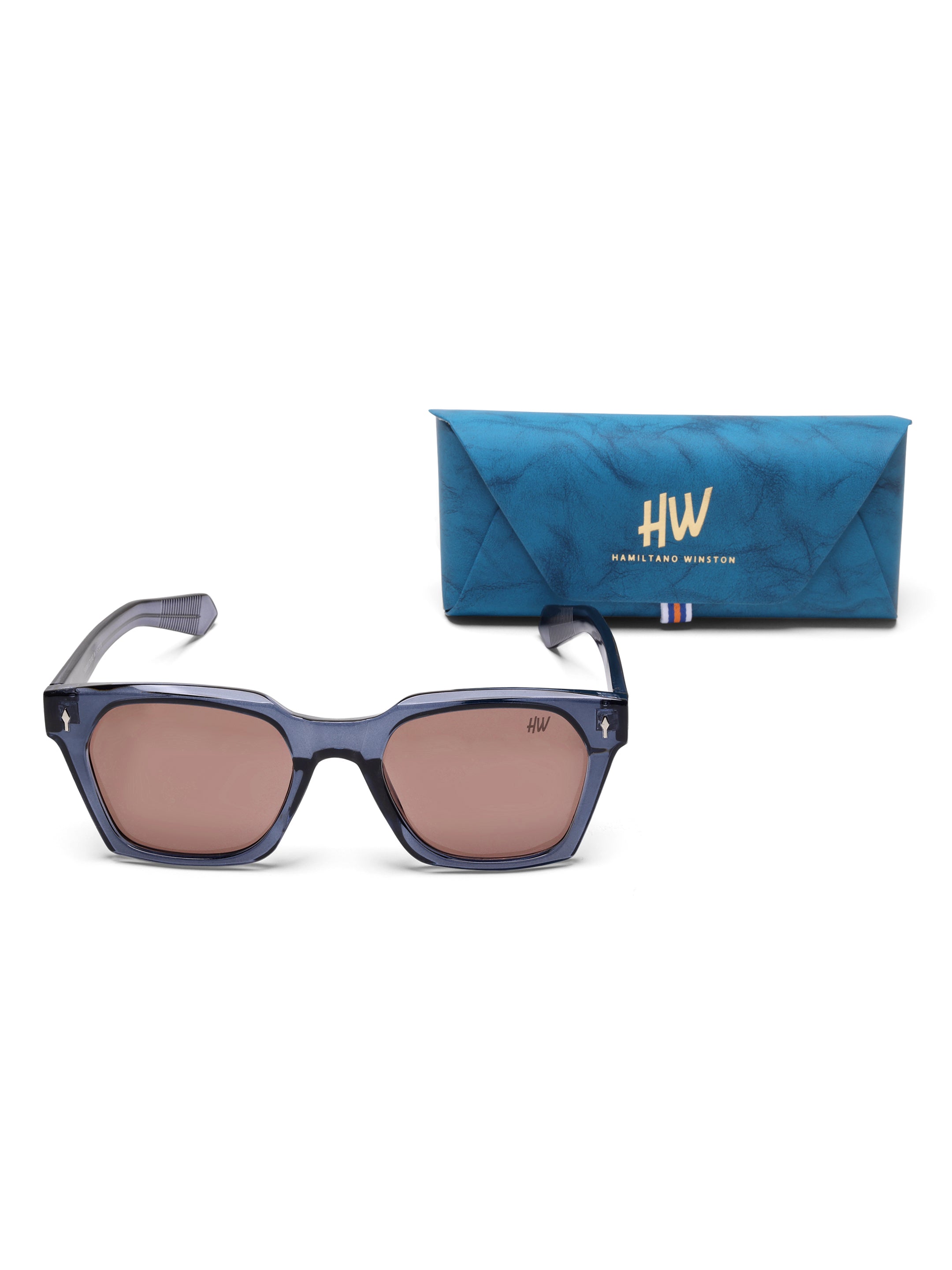 Ravello Brown Wayfarer Mens Sunglasses