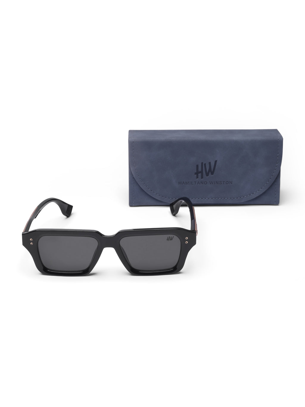 Men's UV Protected Gold Black Wayfarer Sunglasses