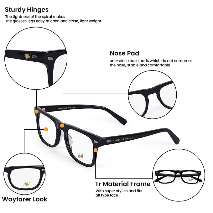 Hw wayfarer black optical
