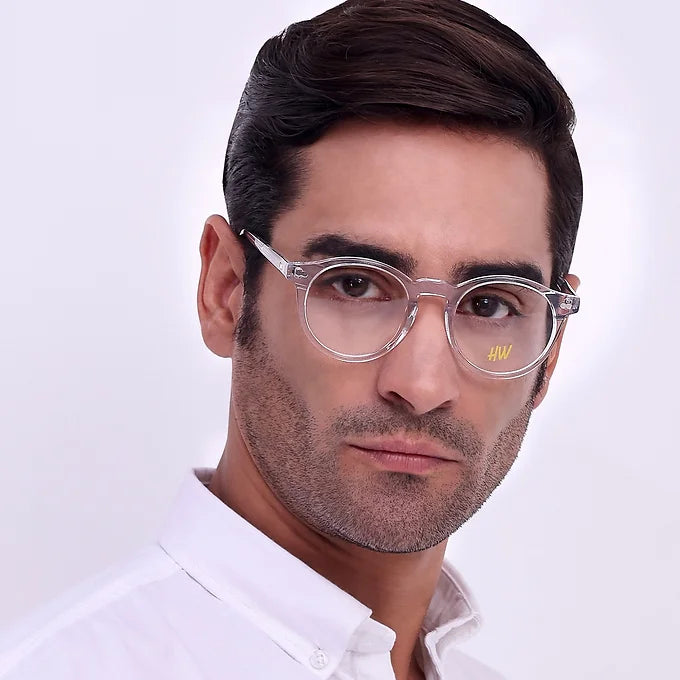 Hw transparent unisex round optical