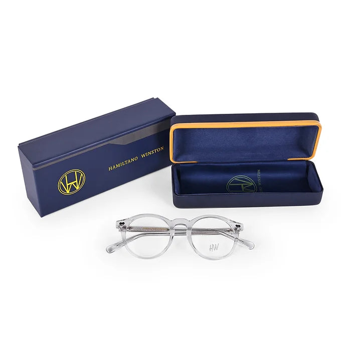 Hw transparent unisex round optical