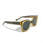 Black Yellow Womens Sunglasses