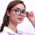 Hw blue dual shade round optical