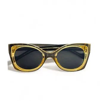 Black Yellow Womens Sunglasses