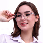 Hw transparent unisex round optical