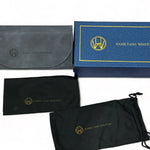 Silver blue metal wayfarer