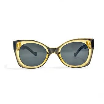 Black Yellow Womens Sunglasses