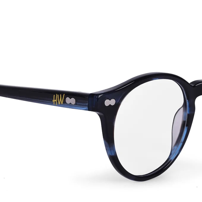 Hw blue dual shade round optical