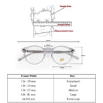 Hw transparent unisex round optical