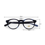 Hw blue dual shade round optical