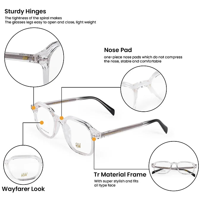 Hw unisex hexagon optical