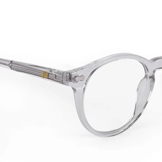 Hw transparent unisex round optical