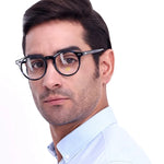Hw blue dual shade round optical