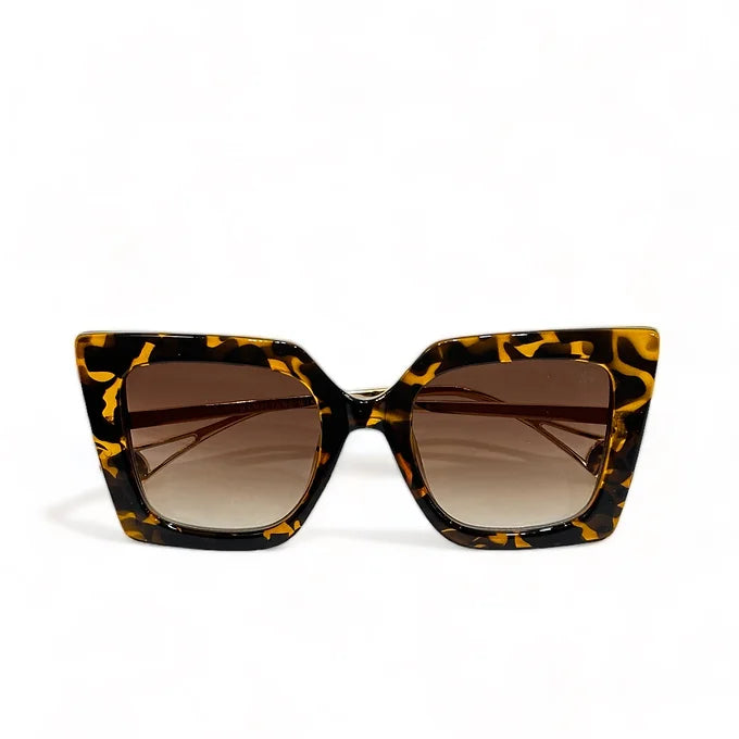 Leopard frame Brown lens