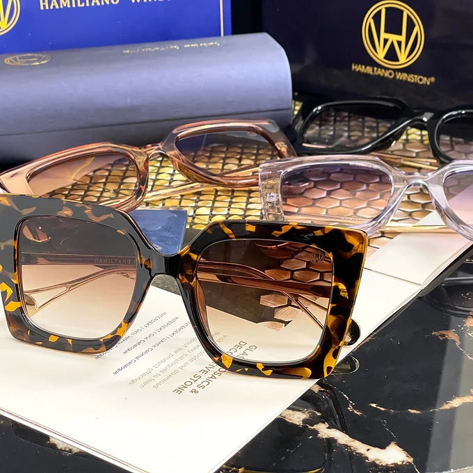 Leopard frame Brown lens