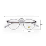 Hw transparent unisex round optical