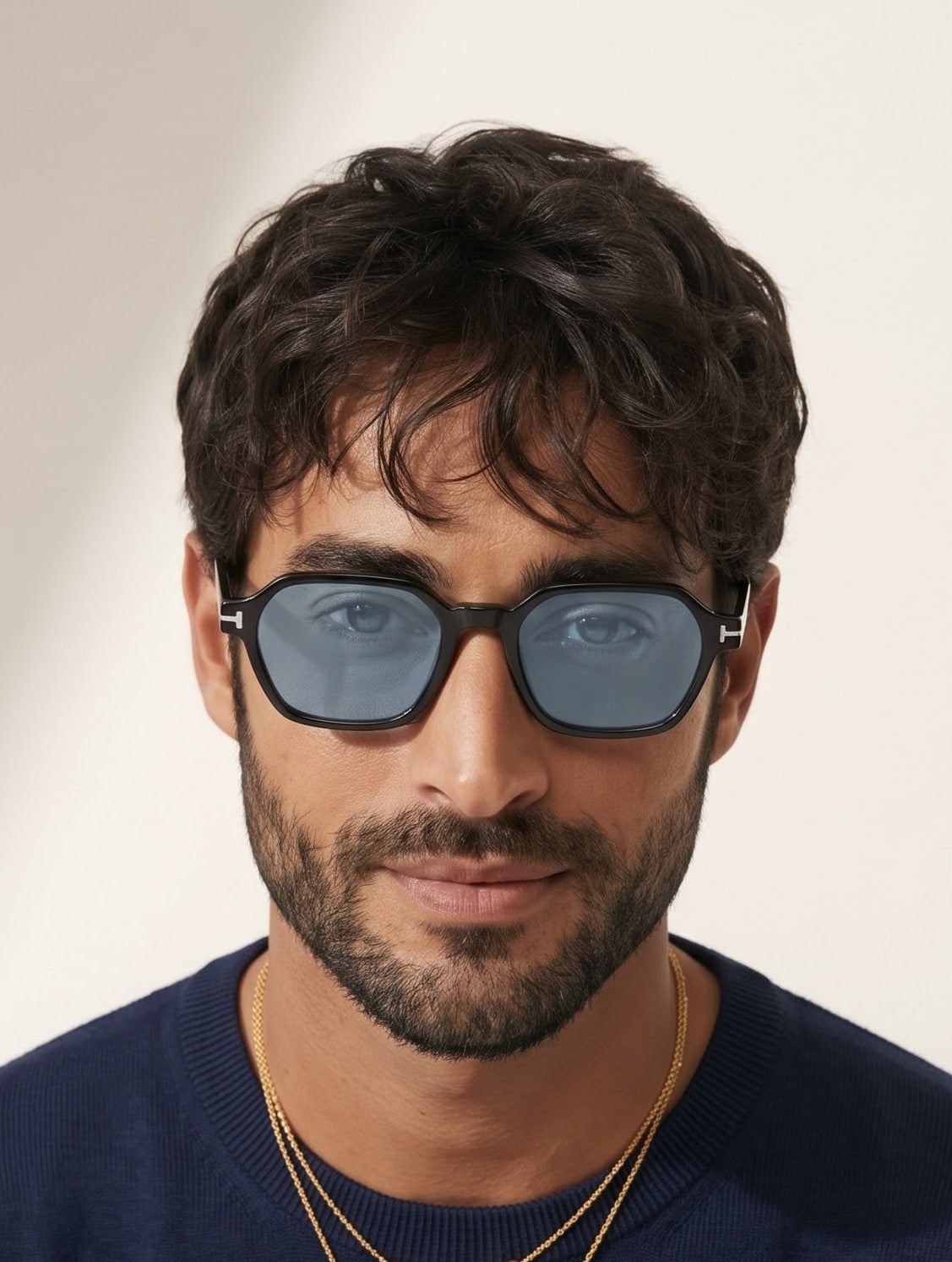 Galaxy Blue Uv-Protected Men Sunglasses