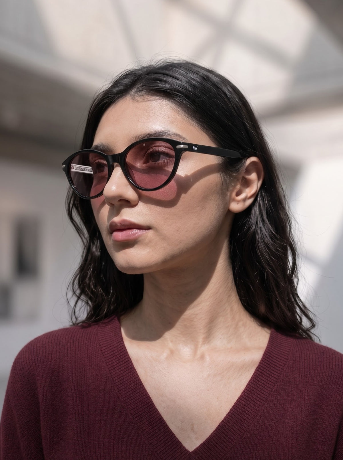 Ruby Red Cat-Eye Women Sunglasses