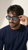 Galaxy Blue Uv-Protected Men Sunglasses