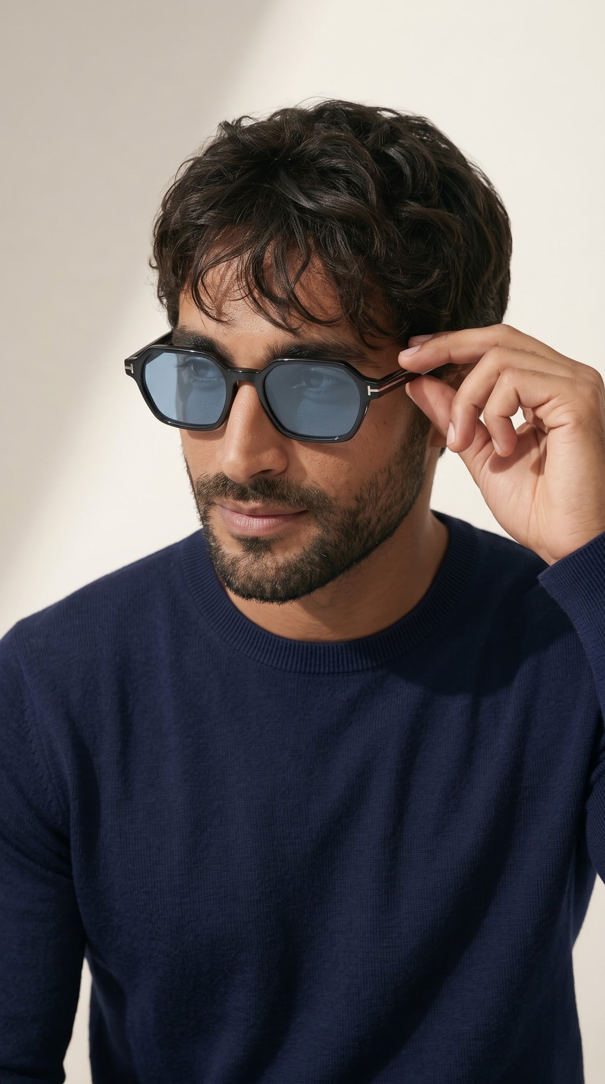 Galaxy Blue Uv-Protected Men Sunglasses