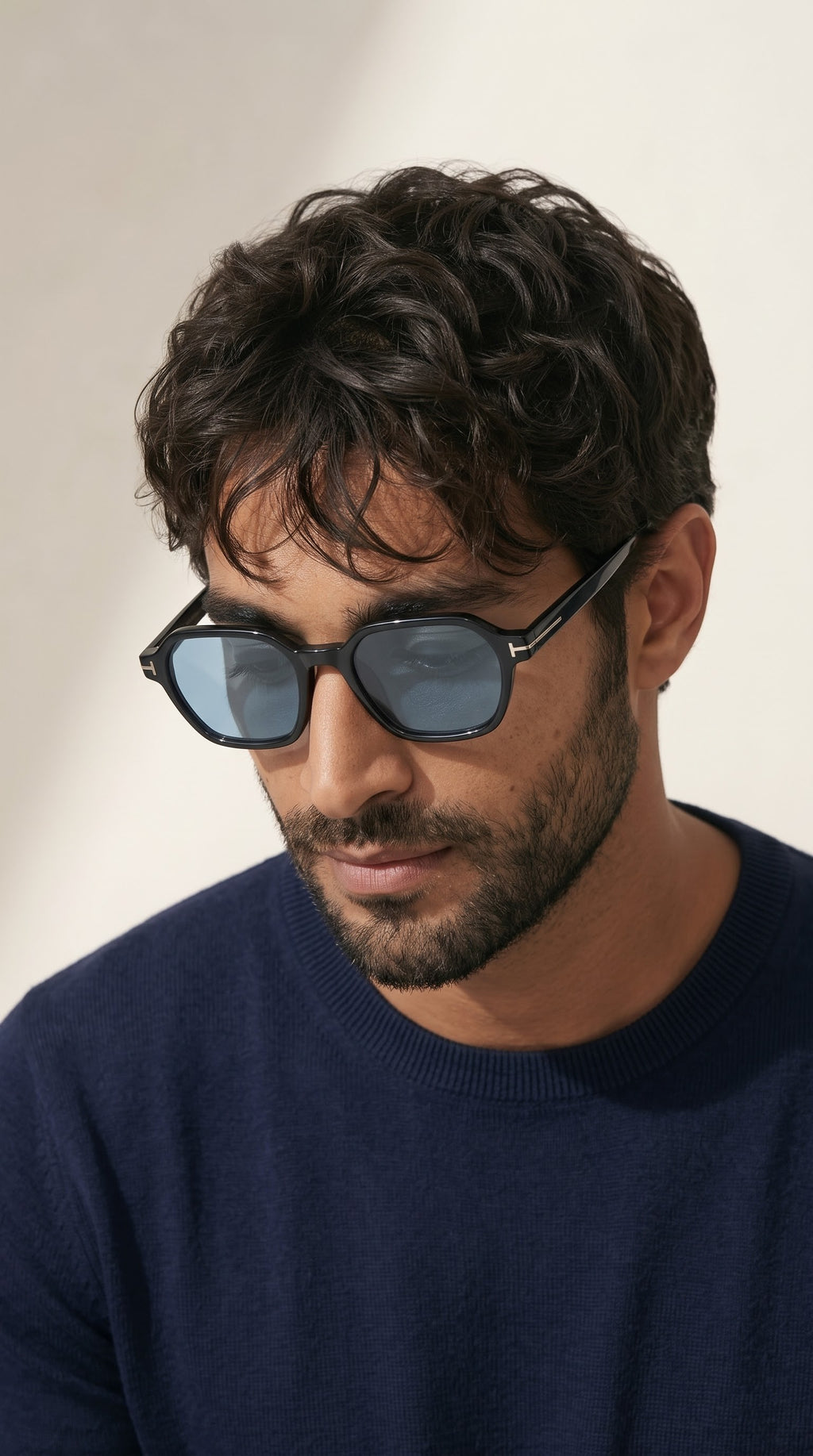 Galaxy Blue Uv-Protected Men Sunglasses