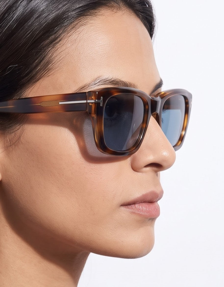 Luxe Leopard Blue Uv-Protected Women Sunglasses
