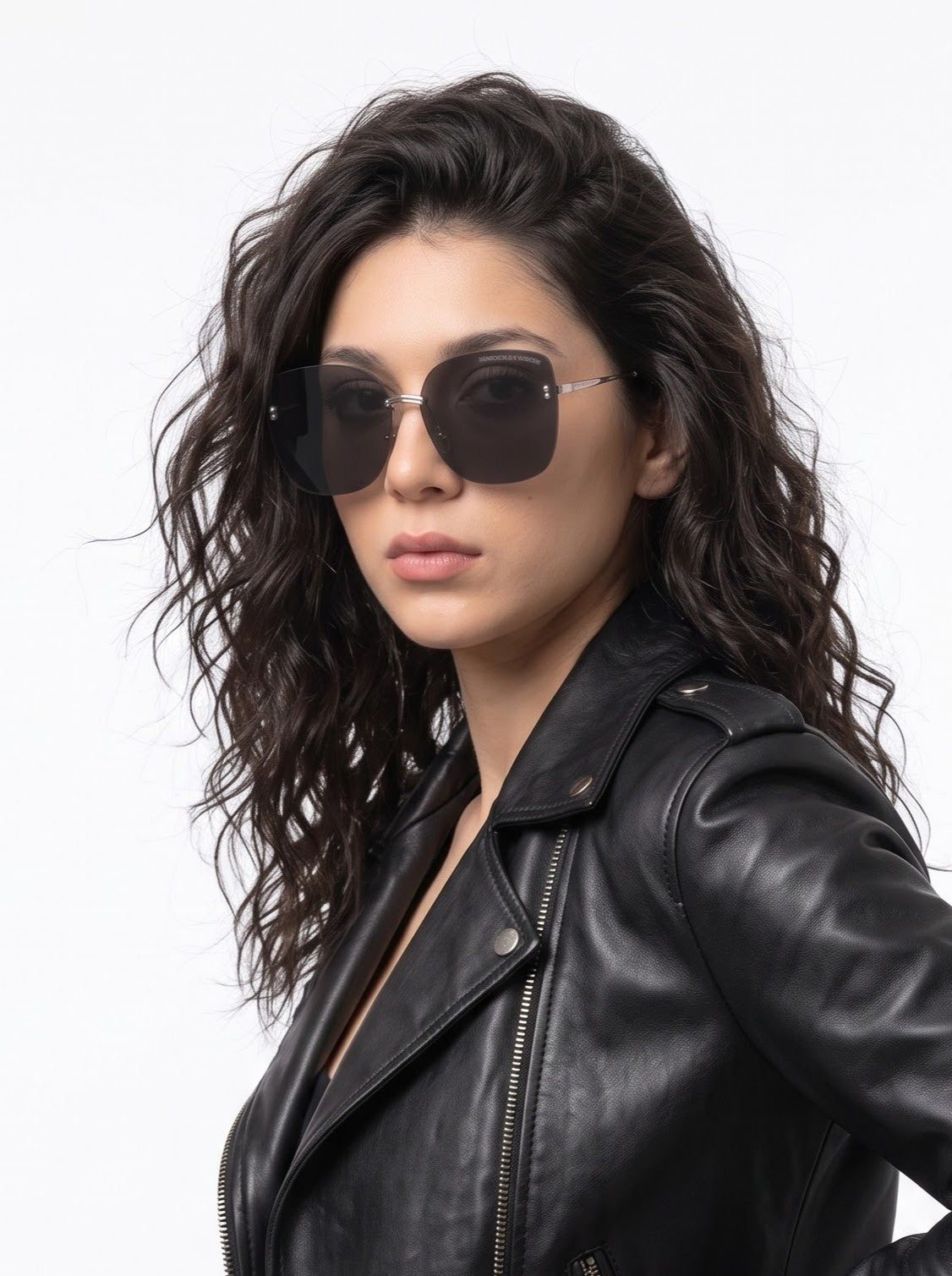 Luxury Black Oversized Cat-Eye Women Sunglasses
