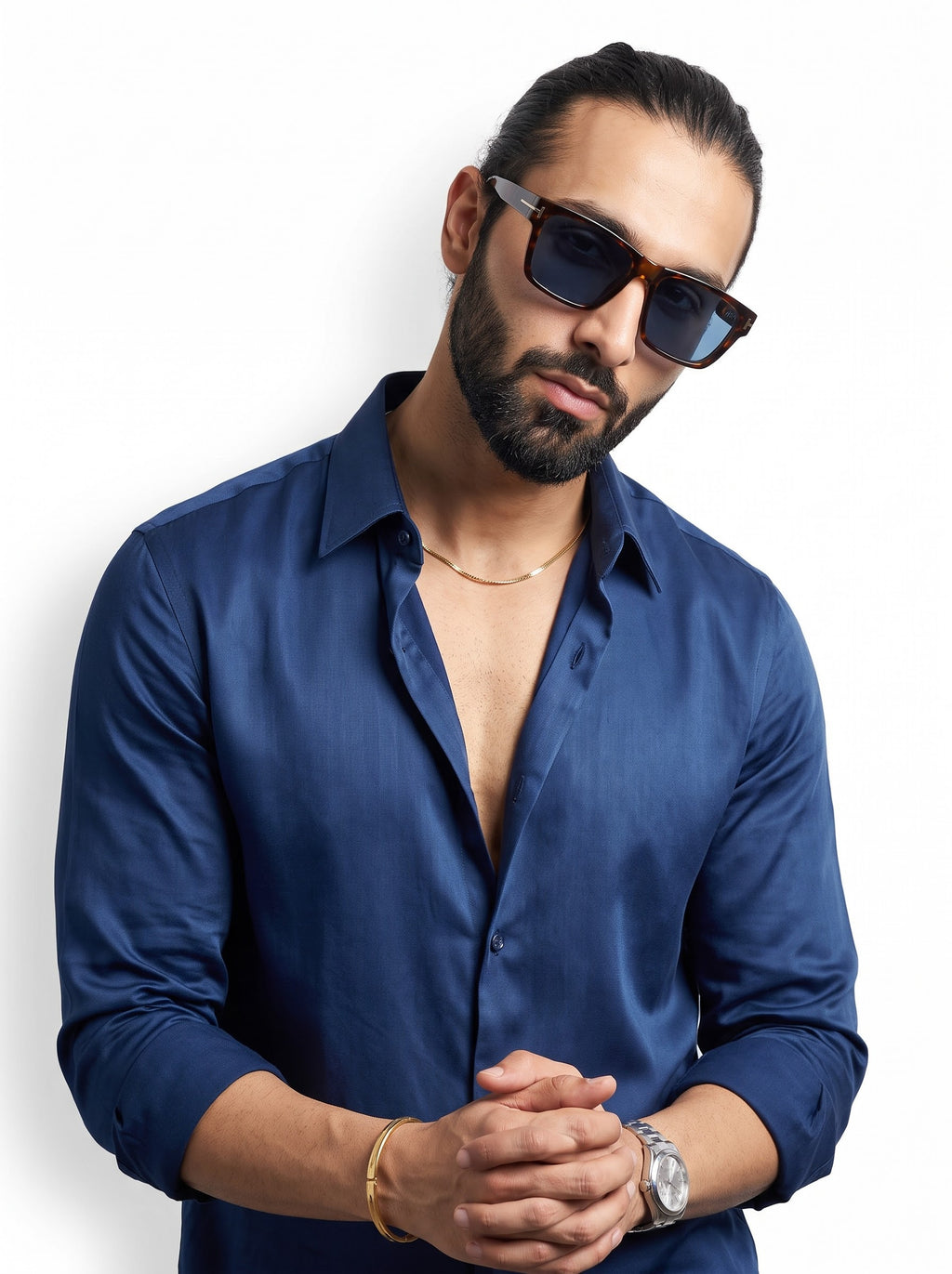 Trending Blue Wayfarer Men Sunglasses