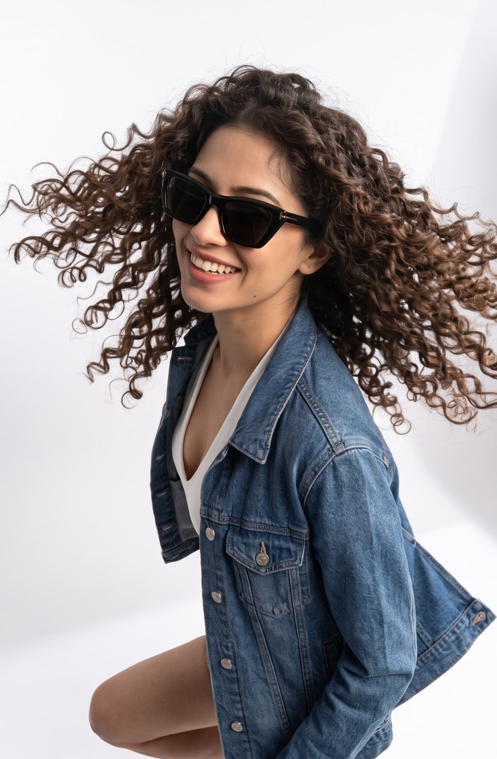 Catty Black Women Sunglasses