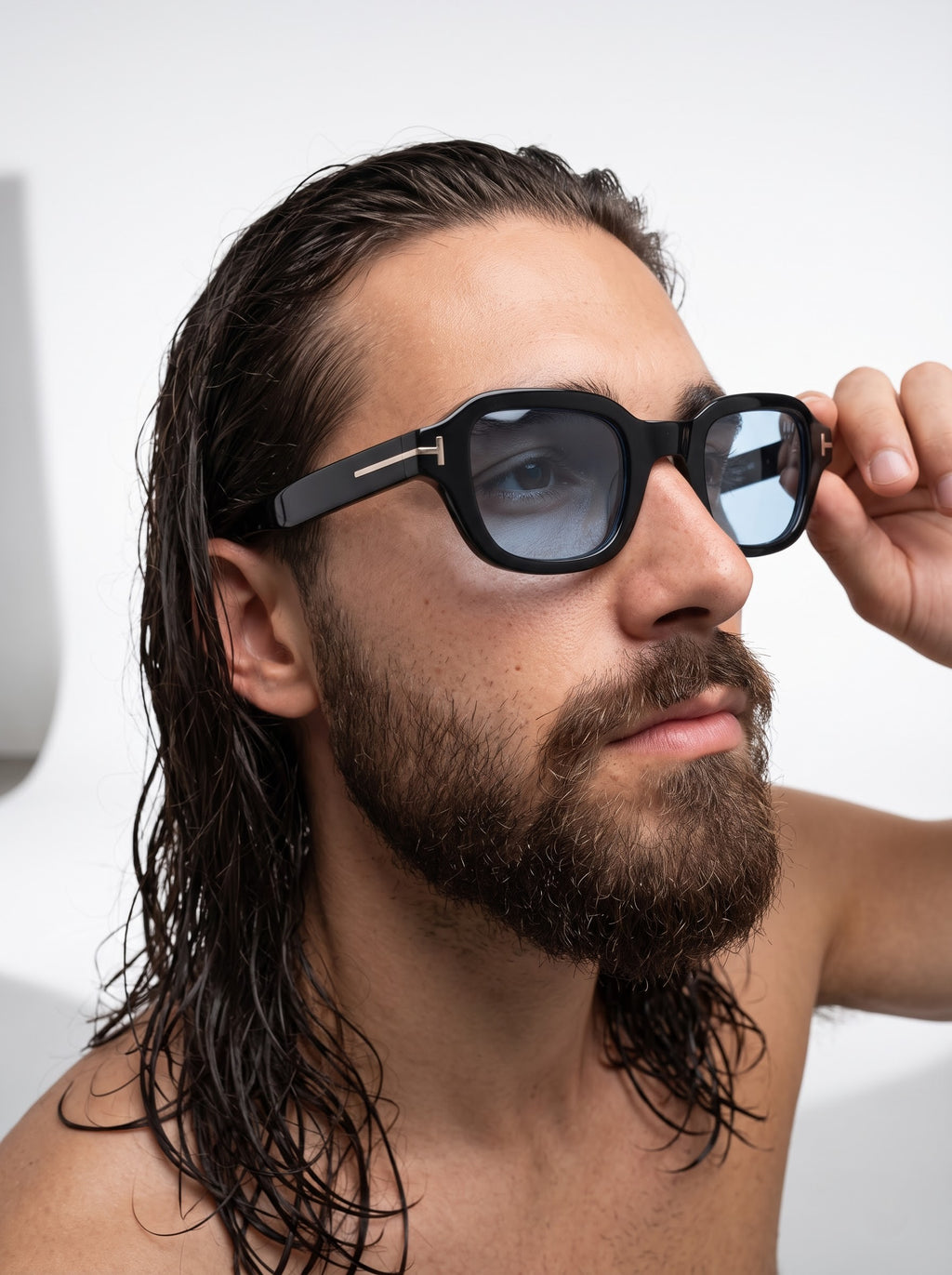 Supreme Blue Men Wayfarer Sunglasses