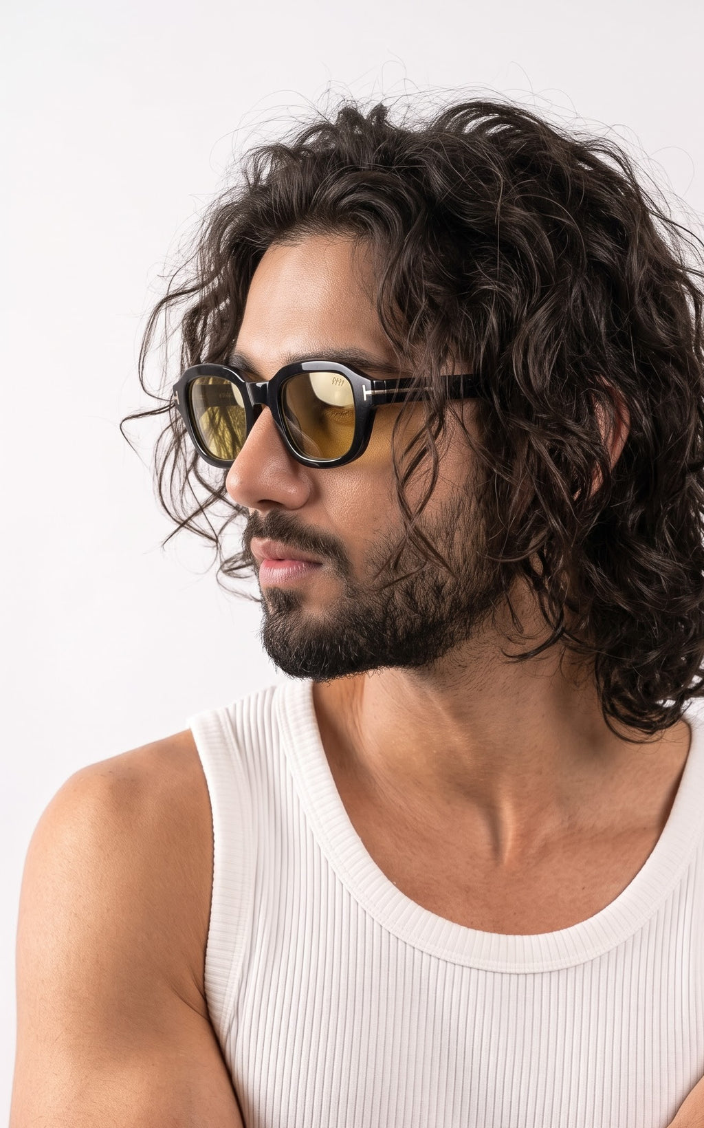 Supreme Yellow Uv-Protected Men Sunglasses