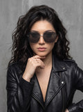 Luxury Black Oversized Cat-Eye Women Sunglasses