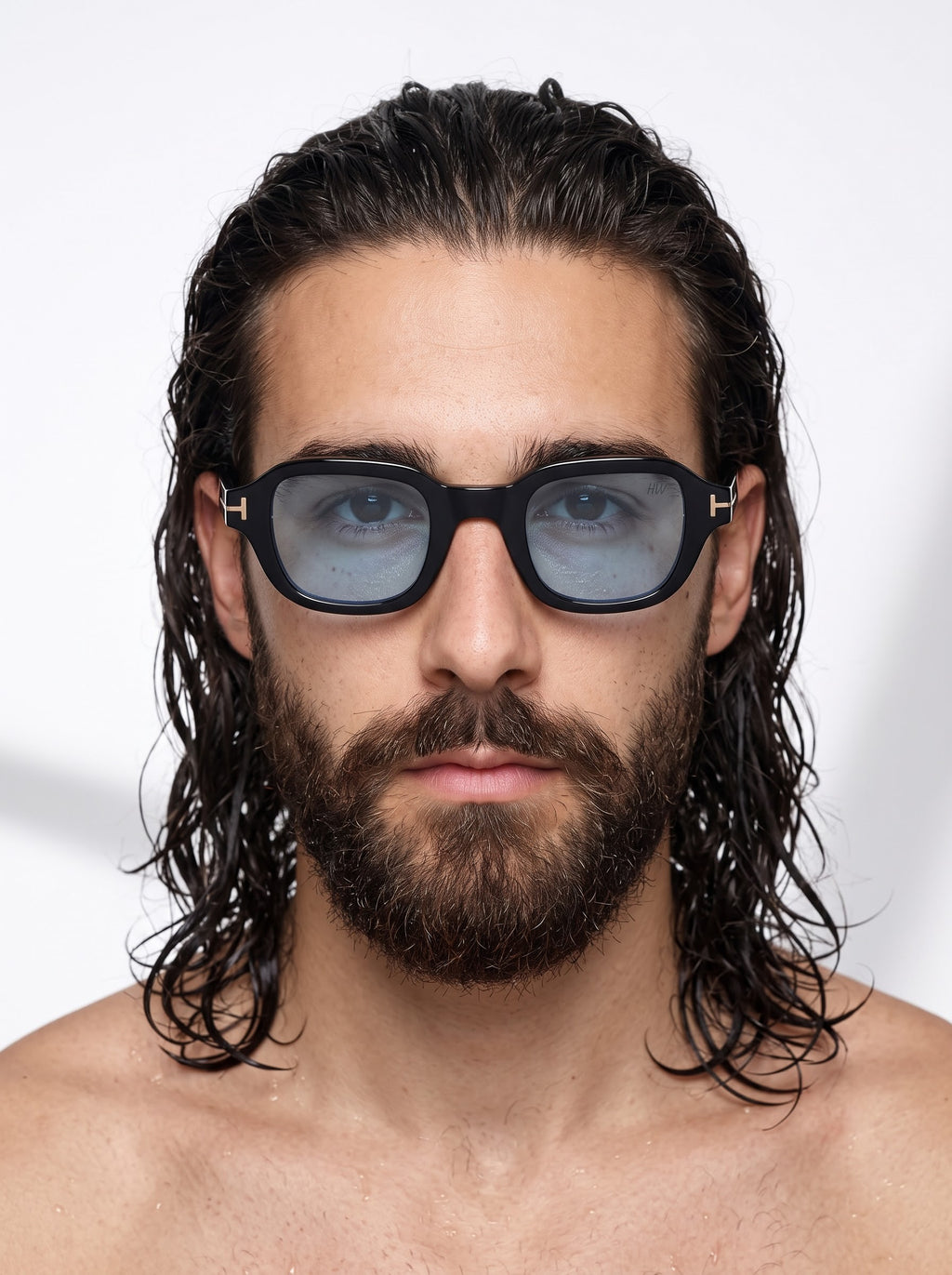 Supreme Blue Men Wayfarer Sunglasses